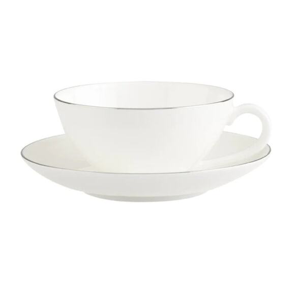 NWT Villeroy & Boch Anmut Platinum No.1 Tea Cup & Saucer 12 Avail Price per 2